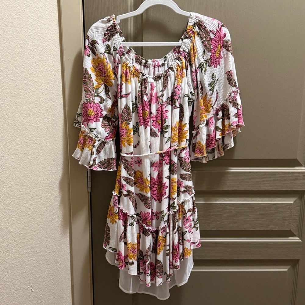 NWOT Bluivy Floral Off-Shoulder Dress